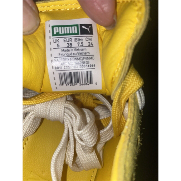 Puma Fenty by Rihanna Cleated Creeper Suede Lemon 366268-03 Women's Size 7.5 - Picture 7 of 14